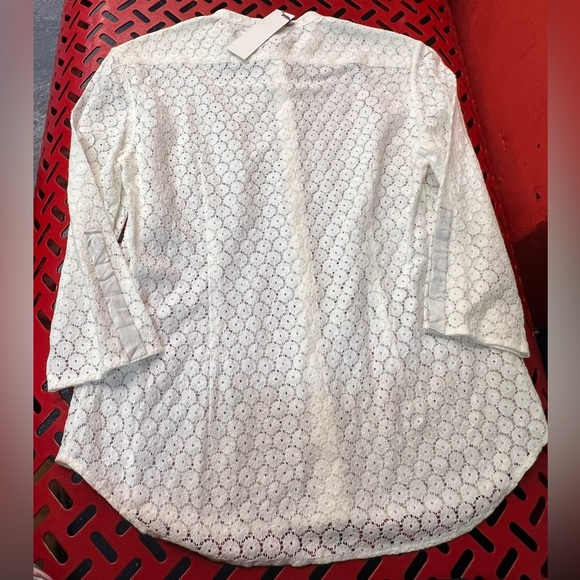 NEW ELAINE Kim Lace button down top - Picture 1 of 6